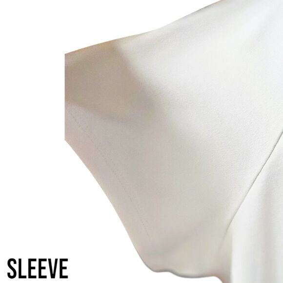 ISAAC MIZRAHI LIVE ESSENTALS Plus Size White V- Neck Short Sleeve Top Size 3X - Picture 4 of 16